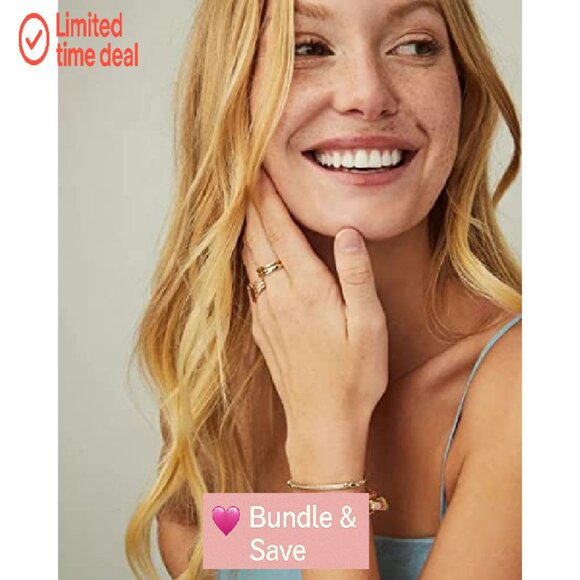 Adjustable Link Chain Bracelet, Gold-Plated Brass, 9" Length, Lobster Clasp - Picture 3 of 5